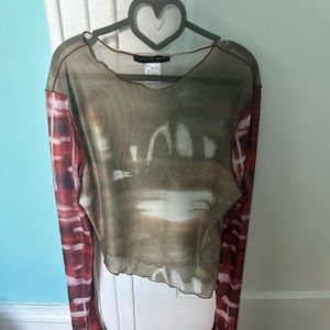 Never worn!! Brooklyn Karma mesh shirt
